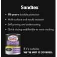 SANDTEX  10 YEAR SATIN MULTI SURFACE   BLACK 2.5L