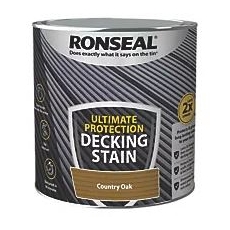 RONSEAL ULTIMATE DECKING STAIN COUNTRY OAK 2.5LT