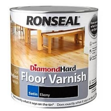 RONSEAL DIAMOND FLOOR VARNISH SATIN EBONY 2.5LITRE