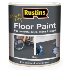 RUSTINS QUICK DRY FLOOR PAINT GREY 1LTR