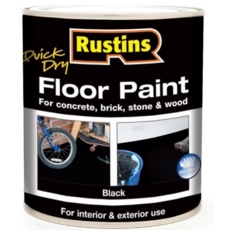RUSTINS QUICK DRY FLOOR PAINT BLACK 2.5LTR