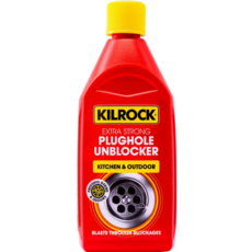 KILROCK EXTRA STRONG PLUGHOLE UNBLOCKER KITCHEN/OUTDOOR 500M