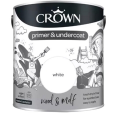 CROWN QD WOOD MDF PRIMER UNDERCOAT WHITE 2.5L