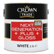 CROWN TRADE Next Generation Plus Gloss WHITE 5LITRE