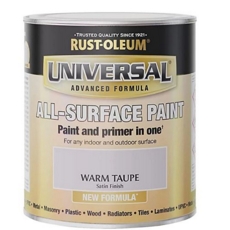 RUST-OLEUM UNIVERSAL SATIN WARM TAUPE 750MLS
